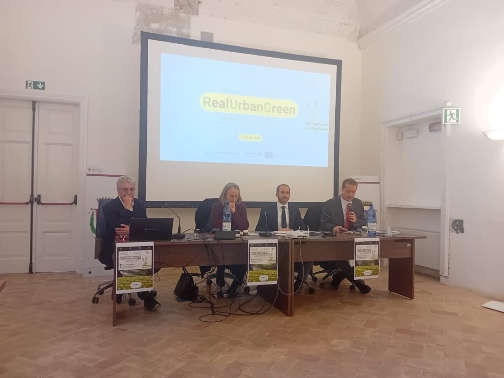 Speakers at the RealUrbanGreen press conference in Rome