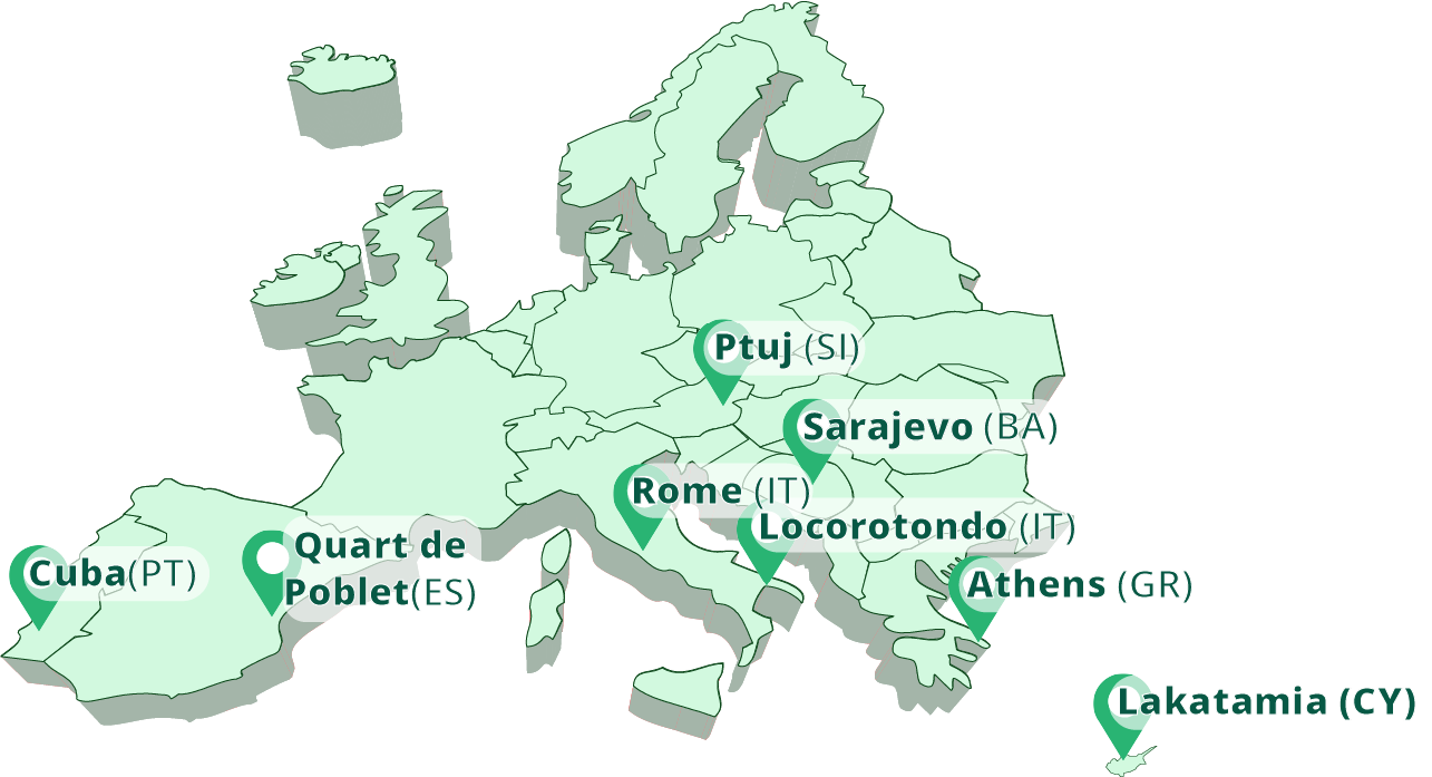 GEO-RealUrbanGreen pilot area of Real Urban Green project